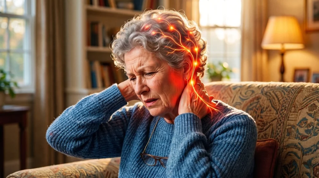 Irritación del nervio occipital, una de las causas del dolor de cabeza del lado derecho